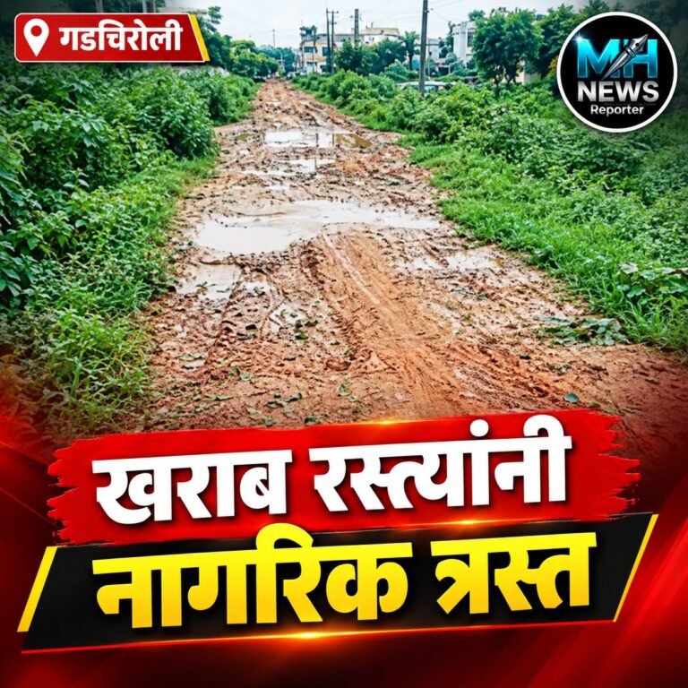 GADCHIROLI : रस्ते खराब, कचरा व्यवस्थापनही ठप्प; नागरिकांची नाराजी..